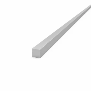 Barra quadrata piena in alluminio 12×12 mm EN AW-6060 T64, L=2000 mm