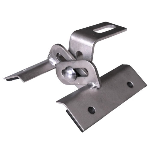 Staffa in lamiera trapezoidale regolabile 10cm acciaio inox 1.4016 PV-08-32 (1)