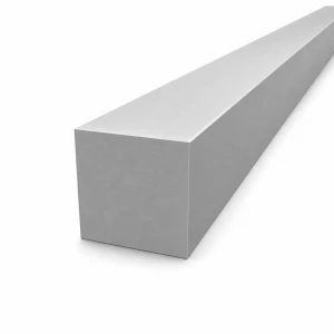 Barra quadrata piena in alluminio 50×50 mm duralluminio 2017A T4, L=2000 mm
