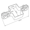 Morsetto intermedio per pannelli recinzione 60x40 verde GPV-700-03 (3)