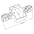 Staffa intermedia per pannelli di recinzione 60x40 antracite grafite GPV-700-01 (3)