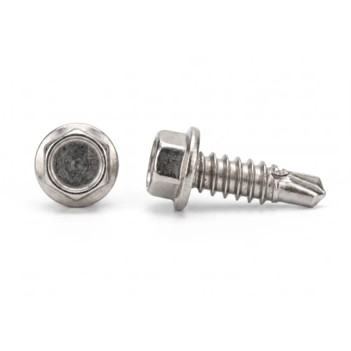Vite autoperforante DIN 7504 K 4.8x19 mm – acciaio inox A2, testa esagonale con flangia 001-923 (1)