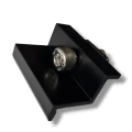 Morsetto terminale 30 mm con vite e inserto - Laccato nero PV-03-23