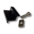 Morsetto terminale 30 mm con vite e inserto - Laccato nero PV-03-23 (1)