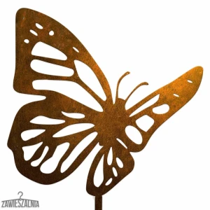 Decorazione da giardino – Farfalla Arrugginita in acciaio corten XL 19×99 cm