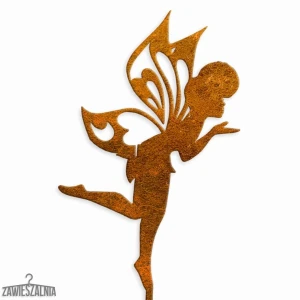 Zawieszalnia – decorazione da giardino Fatina Euforia in acciaio corten XL 13×100 cm
