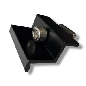 Morsetto terminale 35 mm con vite e inserto - Laccato nero