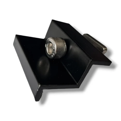 Morsetto terminale 35 mm con vite e inserto - Laccato nero PV-03-25