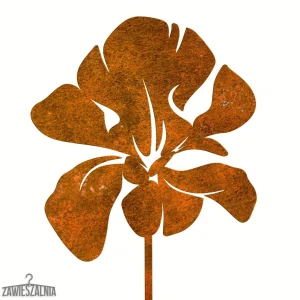 Zawieszalnia – decorazione da giardino Iris Arrugginito in acciaio corten XL 17×96 cm