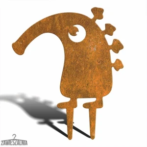 Decorazione da giardino – Mostro Lutin M 33×39 cm, acciaio corten