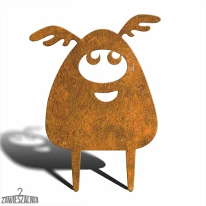 Zawieszalnia – decorazione da giardino Mostro Spaventoso Apollo M 29×39 cm, acciaio Corten