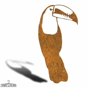 Zawieszalnia – decorazione da giardino Tucano in acciaio Corten L 23×45 cm