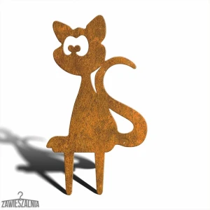 Pupil Ogrodowy – decorazione da giardino Gattino Maurizio M in acciaio Corten 39 cm