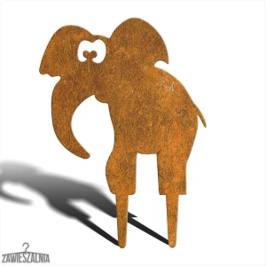 Zawieszalnia – decorazione da giardino Pupil Elefante Benio M 39 cm, acciaio corten