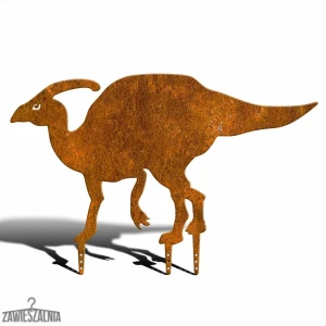 Decorazione da giardino – dinosauro in acciaio Parasaurolophus XXL 90 cm corten