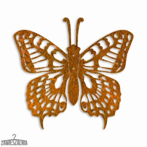 Zawieszalnia – decorazione da parete 3D Farfalla Macaone M 31×29 cm acciaio corten