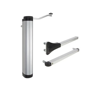 Locinox Lion – chiudicancello idraulico compatto per cancelli pedonali, colore argento