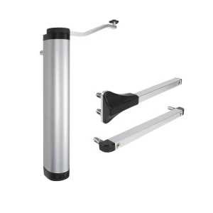 Locinox – chiudiporta idraulico verticale per cancelletti 90° e 180° argento