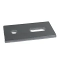 Adattatore alluminio 40x80x5 PV-07-05