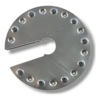 Rondella di messa a terra PV rotonda con intaglio Ø44 mm – acciaio inox A2