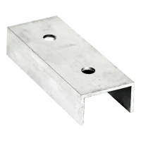 Connettore per profilo di montaggio PV in alluminio 120 mm – profilo a C 25×45×25