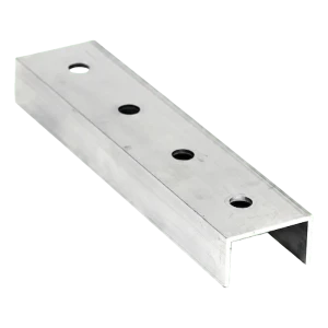 Connettore profilo di montaggio PV in alluminio 20 cm – profilo a U 25×45×25 mm
