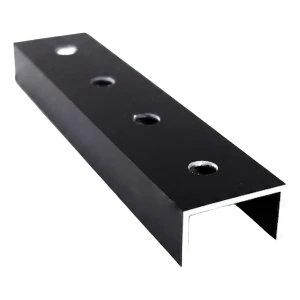 Giunto per profilo di montaggio PV 200 mm in alluminio anodizzato nero