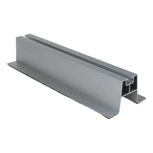 Ponte trapezoidale in alluminio H-60 con EPDM 330 mm – montaggio FV su lamiera grecata