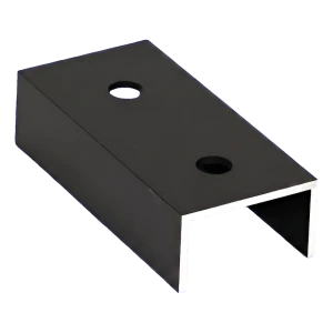 Giunto per profilo di montaggio PV in alluminio anodizzato nero 100 mm