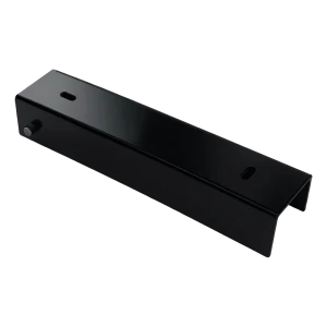 Profilo a C per zoccolo di recinzione 200×50 mm nero – staffa di montaggio in acciaio