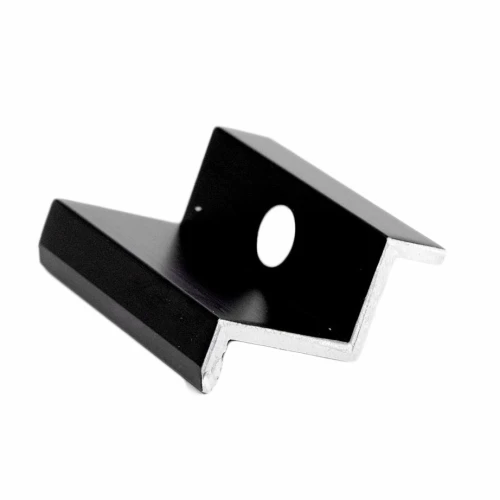 Morsetto laterale H30 nero anodizzato – morsetto terminale PV L50 PV-03-02 (1)