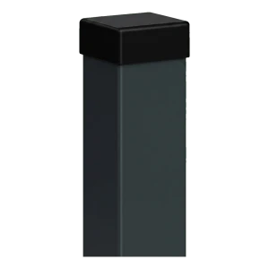 Palo per recinzione 80x80 mm grafite RAL 7016 con tappo – 2,0 mt