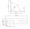 Squadra di regolazione 65x65 mm acciaio inox PV-08-28 (3)