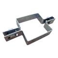Collare per pannelli di recinzione quadrato intermedio 100×100 mm zincato 001-617 (1)