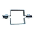 Collare per pannelli di recinzione quadrato intermedio 100×100 mm zincato 001-617 (2)
