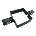 Collare per pannelli di recinzione intermedio quadrato 80×80 mm verde RAL 6005 001-614 (1)