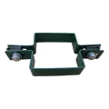Collare per pannelli di recinzione intermedio quadrato 80×80 mm verde RAL 6005 001-614 (3)