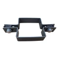 Morsetto per recinzione a pannelli intermedio 80×80 mm grafite RAL 7016 – set completo 001-611 (2)