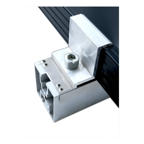 Profilo di montaggio PV in alluminio 40×40 mm anodizzato nero – guida da 625 cm per viti M10 PV-01-02-AN (2)