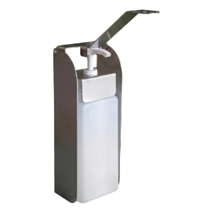 Dispenser a gomito per liquido disinfettante in acciaio inox 1000 ml