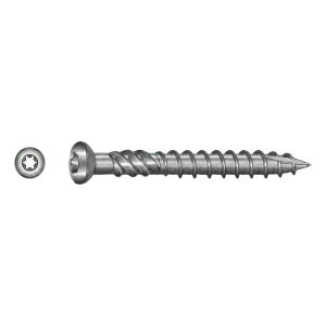 TOBSTEEL Vite per terrazze Quadra-Speed ART. 9001 acciaio A2 5,0 x 70 mm TX25