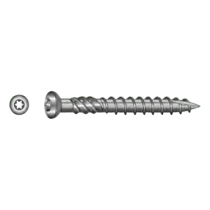 TOBSTEEL Vite per terrazze Quadra-Speed ART. 9001 acciaio inox A2 5,0×80 mm TX25