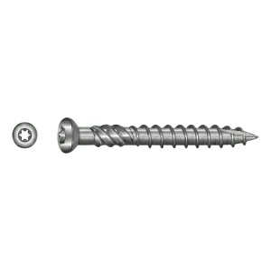 TOBSTEEL vite per terrazza Quadra-Speed ART. 9001 acciaio inox C1 – 5,0 x 60 mm TX25