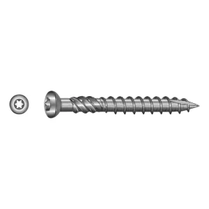TOBSTEEL vite per terrazze Quadra-Speed ART. 9001 acciaio inox C1 5,0 x 70 mm TX25