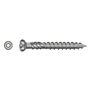 Vite per terrazze TOBSTEEL Quadra-Speed ART. 9001 in acciaio inox 5,0 x 80 mm TX25