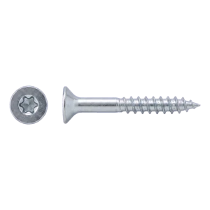 Vite per strutture in legno in acciaio inox A2 TX10 3,0×30 mm – testa svasata, filettatura parziale – confezione da 500 pz.