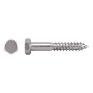 Vite per legno in acciaio inox A2 DIN 571 6×120 mm – testa esagonale – confezione da 100 pz.