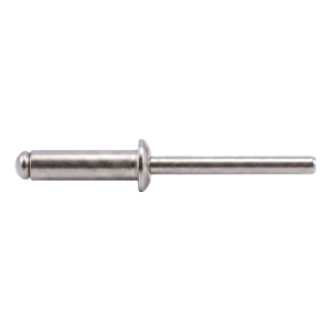 Rivetto a strappo aperto A2/A2 con testa piana 4,0×18 mm ISO 15983 – confezione da 500 pz.