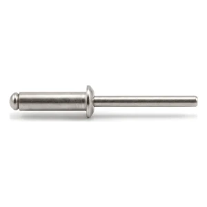 Rivetto a strappo aperto A4/A4 a testa piatta 3,0×16 mm ISO 15983 – confezione da 500 pz.