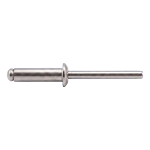 Rivetto cieco aperto A4/A4 con testa piatta 3,0×12 mm ISO 15983 – confezione da 500 pz.